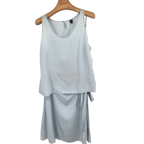 Patagonia Women's Blue 2 pc set Sleeveless top june lake wrap skirt size large - Picture 2 of 12